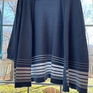 CJ Banks Blue Knit Sweater 3x Cardigan never worn
